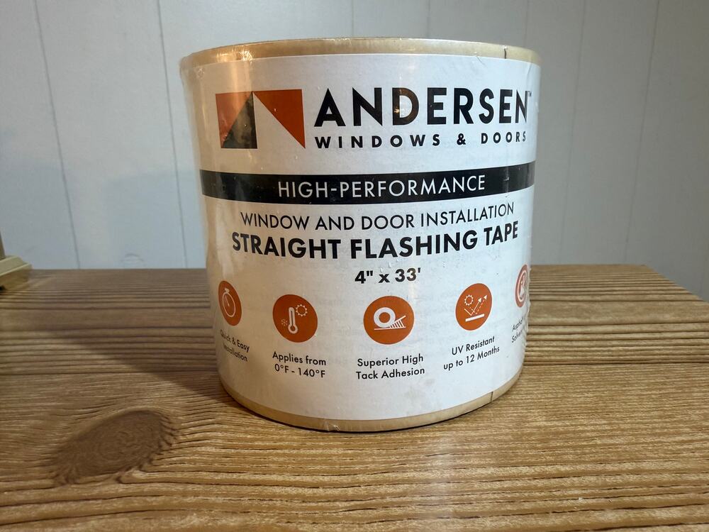 Andersen High-Performance Straight Flashing Tape 4" x 33' New